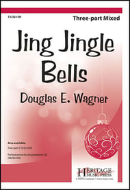 Jing Jingle Bells Three-Part Mixed choral sheet music cover Thumbnail